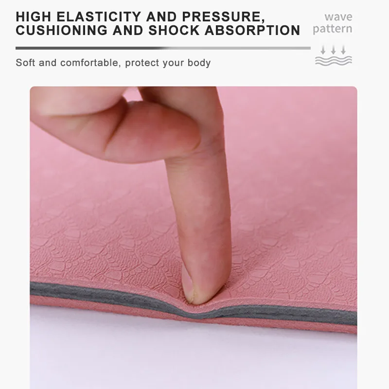 Женский Коврик для йоги из ЭВА толстый нескользящий спортивный матрас спортзала