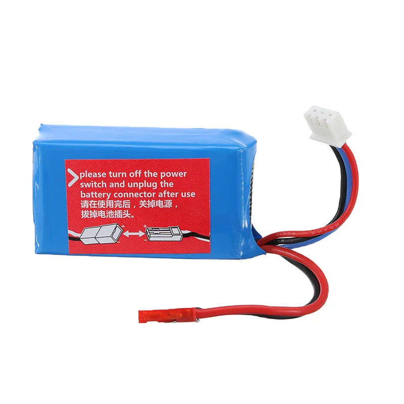 1 PCS Wltoys 7.4V 1100mAh 20C 2S JST Plug Lipo Battery for A949 A959 A969 A979 1/18 RC Vehicles Cars Toys Model DIY Parts | Игрушки и