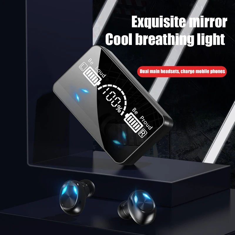 wireless earphones tws bluetooth 5 1 sports headphones touch control ipx5 waterproof earbuds headsets for smart phone xiaomi free global shipping