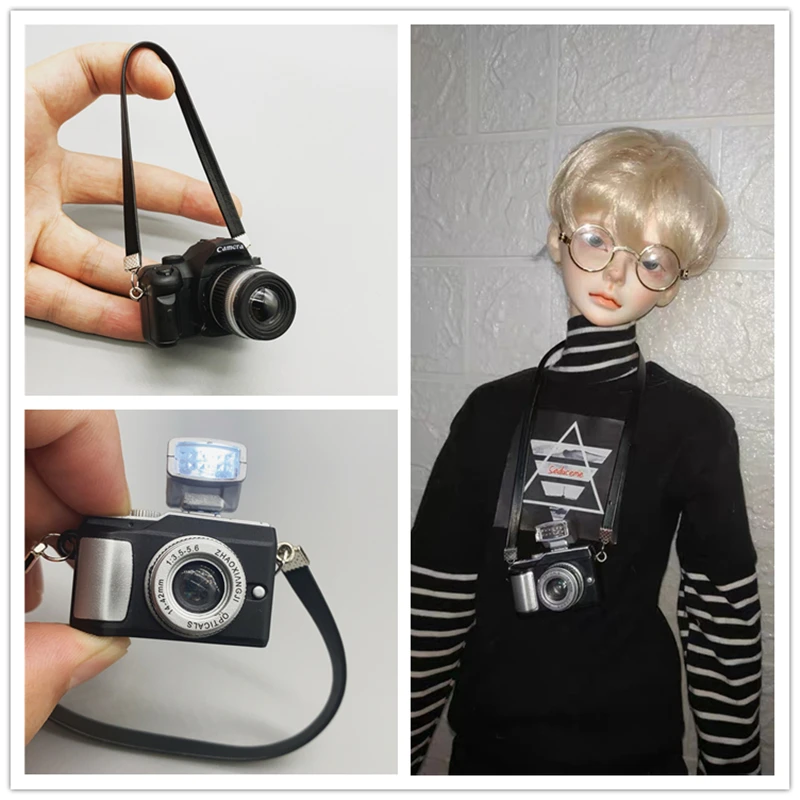 

In Stock 1/6 Scale Soldier Scene Accessories Mini Digital Camera Mini Canon SLR Camera Model for 12 inches Action Figure