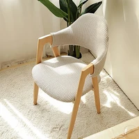 hollow chair cover soft touch back elastic dining chair office funda de silla nordic home simple a line stool cushion cover
