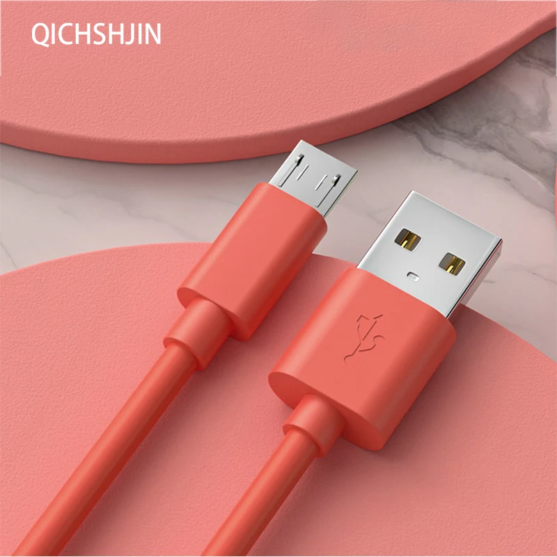 

3A Micro USB Cable For Samsung J7 Xiaomi Android Mobile Phone Microusb Fast Charging Data Cord Liquid Silione Quick Charger Wire