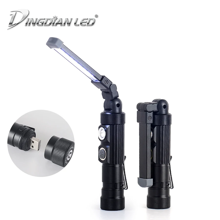 

COB 5W LED Working Light LED Portable Lantern 400LM Outdoor USB Rechargeable 18650 Battery Torch Flashlight Foldable Camping Led