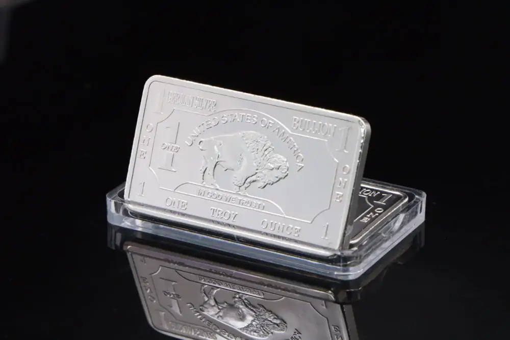 Изысканное немецкое серебро. 999 Мятная 1 Тройная унция буйвол евро Серебряный