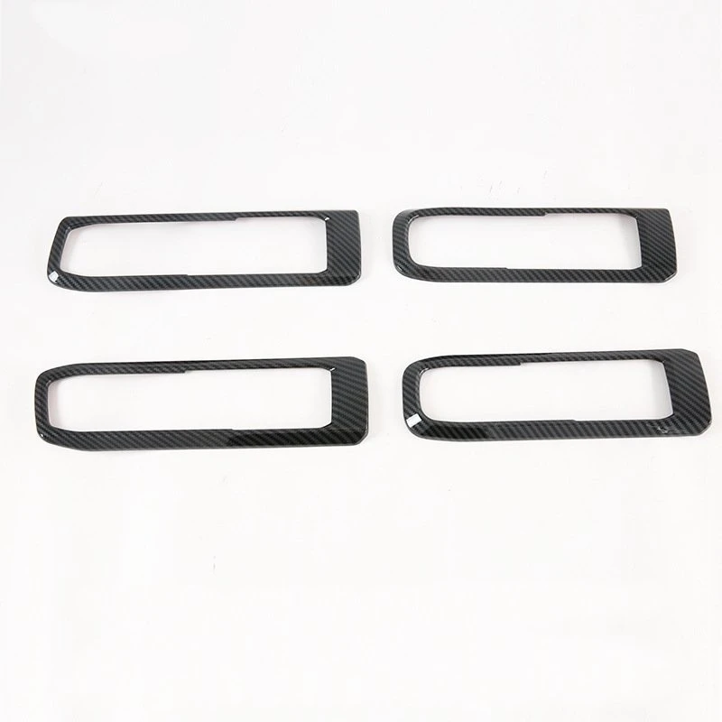 4 шт. углеродного волокна автомобильные дверные ручки чаши защитная накладка