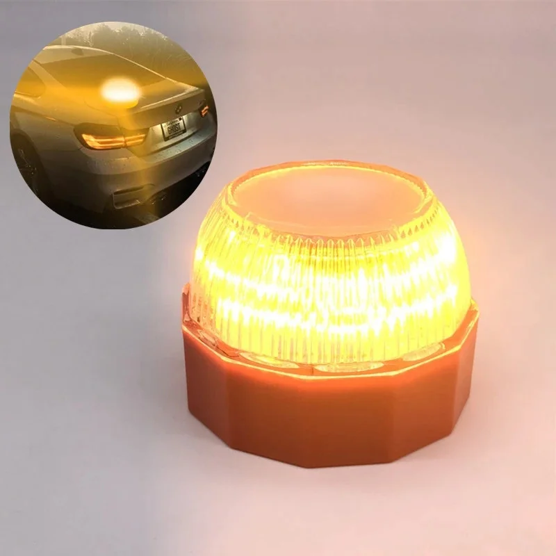 

LED V16 Car Emergency Light Help Beacon Strobe Road Flares Help Flashing Flare Light Magnetic Traffic Safety Warning Yellow Lamp