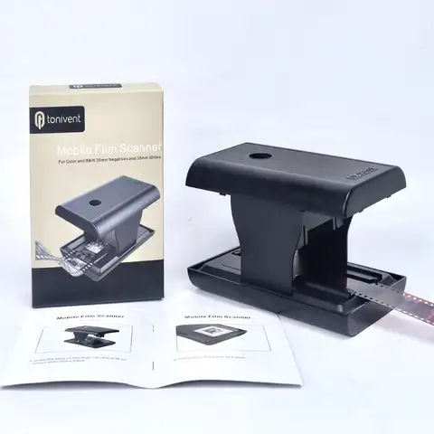 Мобильный сканер TON169 для просмотра пленки и слайдов позволяет вам сканировать и играть со старыми пленками 35 мм и 135 мм и слайдерами с помощь...