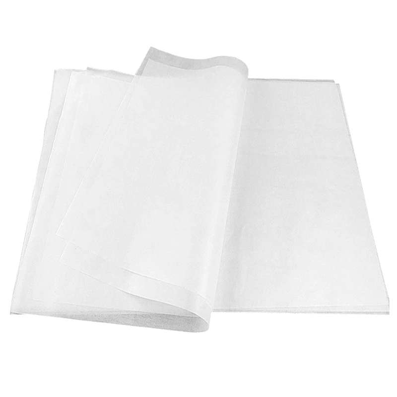 

New 500 Pcs 23X33CM Parchment Paper Roll Oven Baking Greaseproof Sheets Waxed Cooking Greaseproof