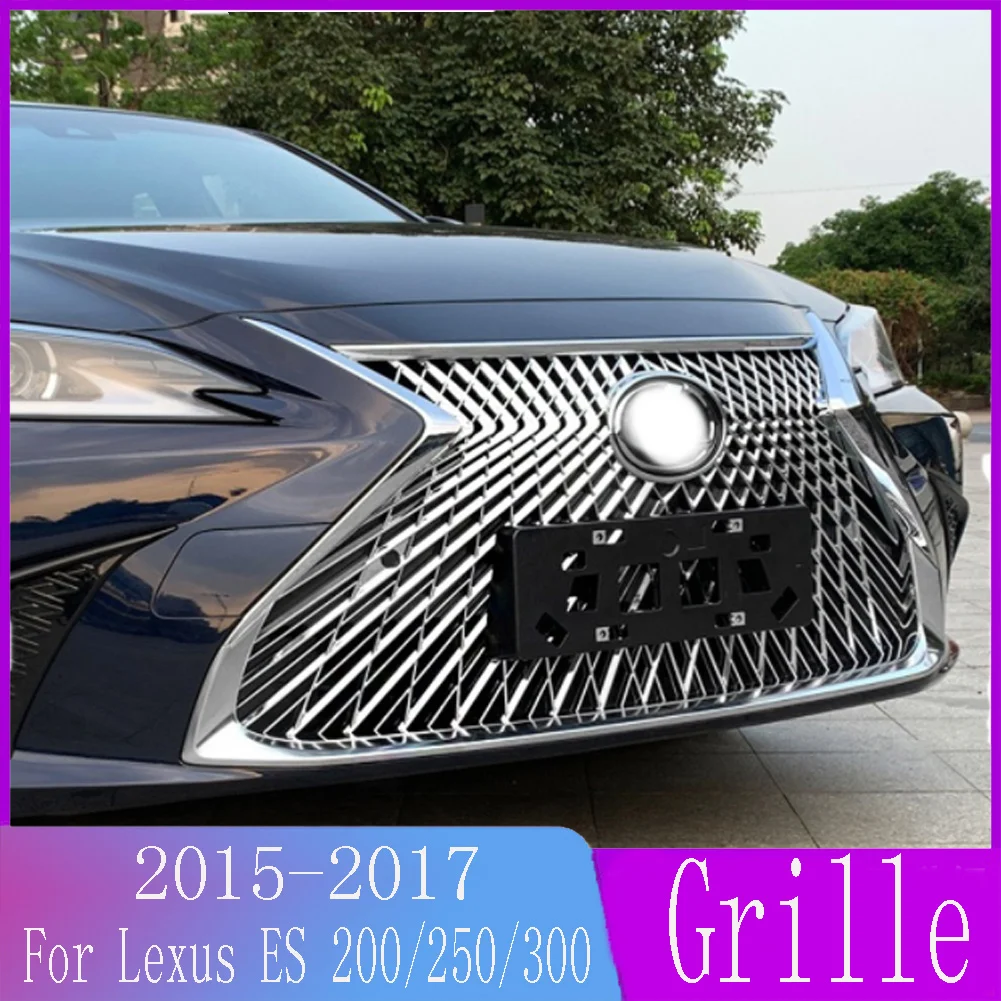 

For Lexus ES 200/250/300 2015 2016 2017 modified For LS style Car Accessory Front Bumper Grille Centre Panel Styling Upper Grill