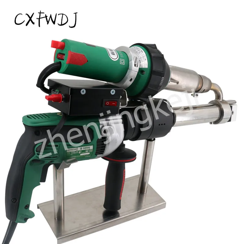 

Extruded Plastic Welding Torch PPPE Hot air Plastic Squeeze Large Welding Torch Supporting Tip With Flat Tip Welding Torch