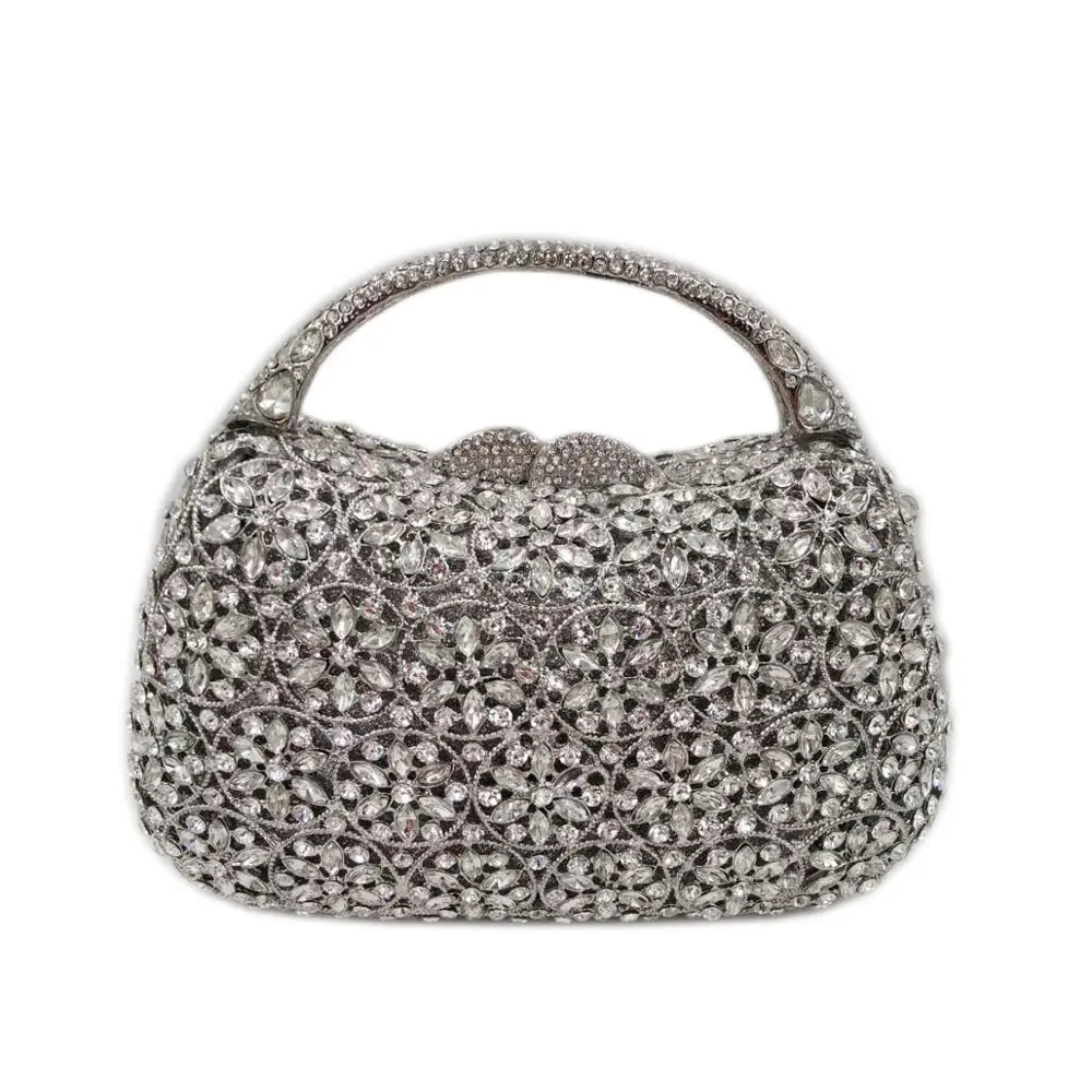 Роскошный клатч с кристаллами пчела в мухе инкрустированный вручную