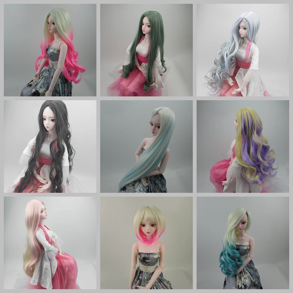 Тип парика для куклы 1/3 BJD/SD волосы из высокотемпературного волокна длинные