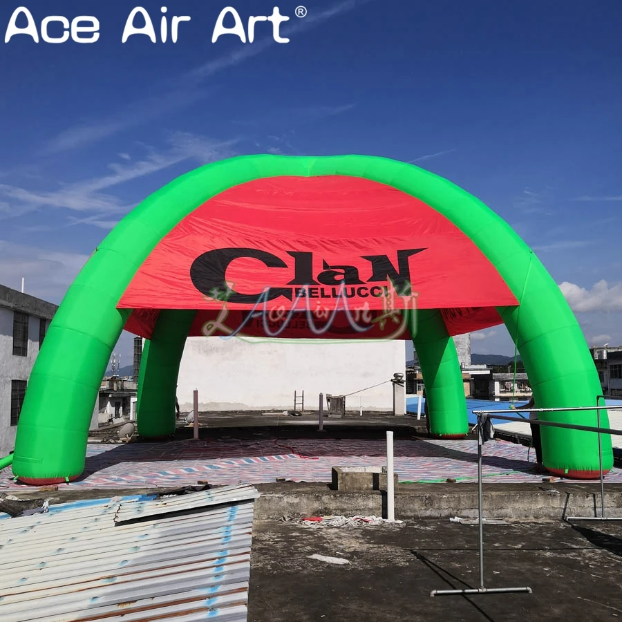 

Custom giant 12m diameter 4 legs inflatable spider tent inflatable trade marquee structure advertising exhibition dome for Italy