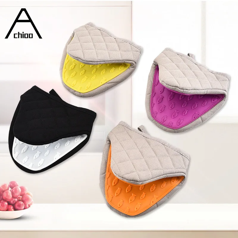 

2021 New 1Pc Silicone Anti-scalding Oven Gloves Mitts Potholder Grips Bowl Pot Clips Kitchen Holder Baking Insulation Hand Clip
