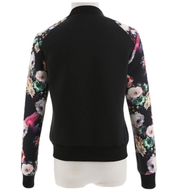 

2020 New Fashion Summer Women's Bomber Print Jacket Long Sleeve Basic Jacket Coats Women Casual Thin Slim Female Jackets Clothes