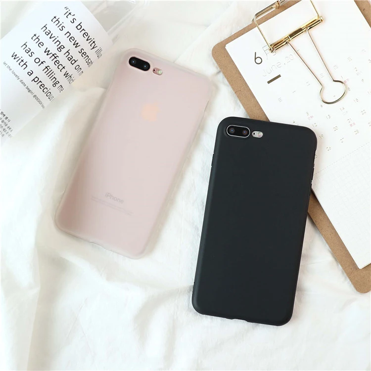 Матовый чехол для телефона iphone 6S 6 7 8 Plus SE 2020 11 12 Pro X Xr Xs Max пластиковые чехлы черный