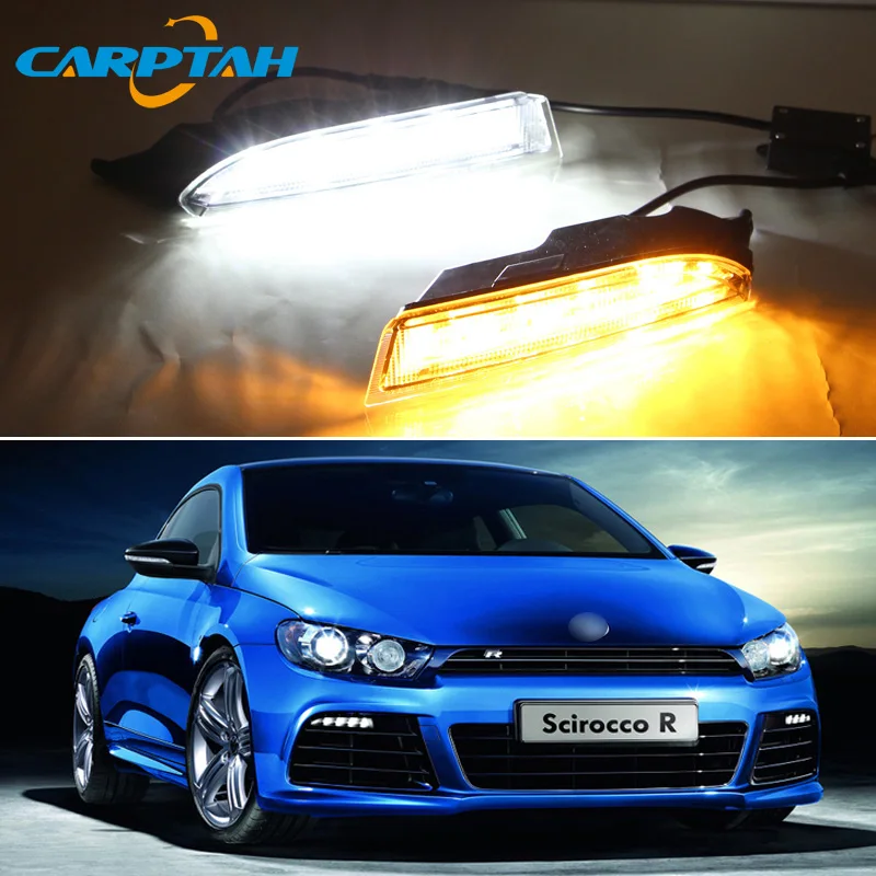 Светодиодный дневной светильник для Volkswagen Scirocco R 2010 - 2014 Водонепроницаемый 12V