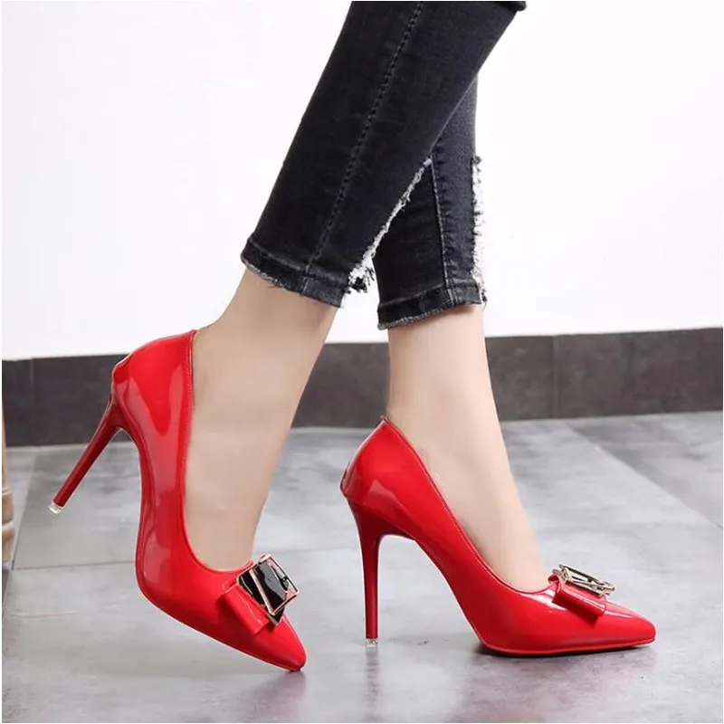 Женские туфли лодочки сезон весна осень на высоком каблуке женские шпильке с