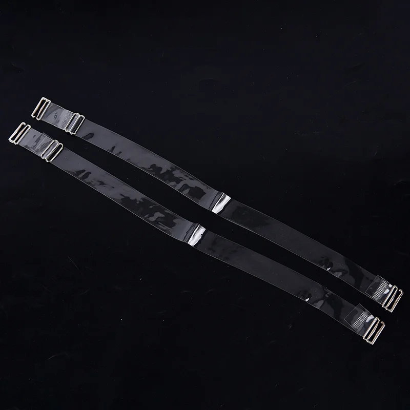 

10pair Metal Buckle Bra Straps Belt Women's Elastic Transparent Silicone Adjustable Invisible Underwear Ladies Accessories