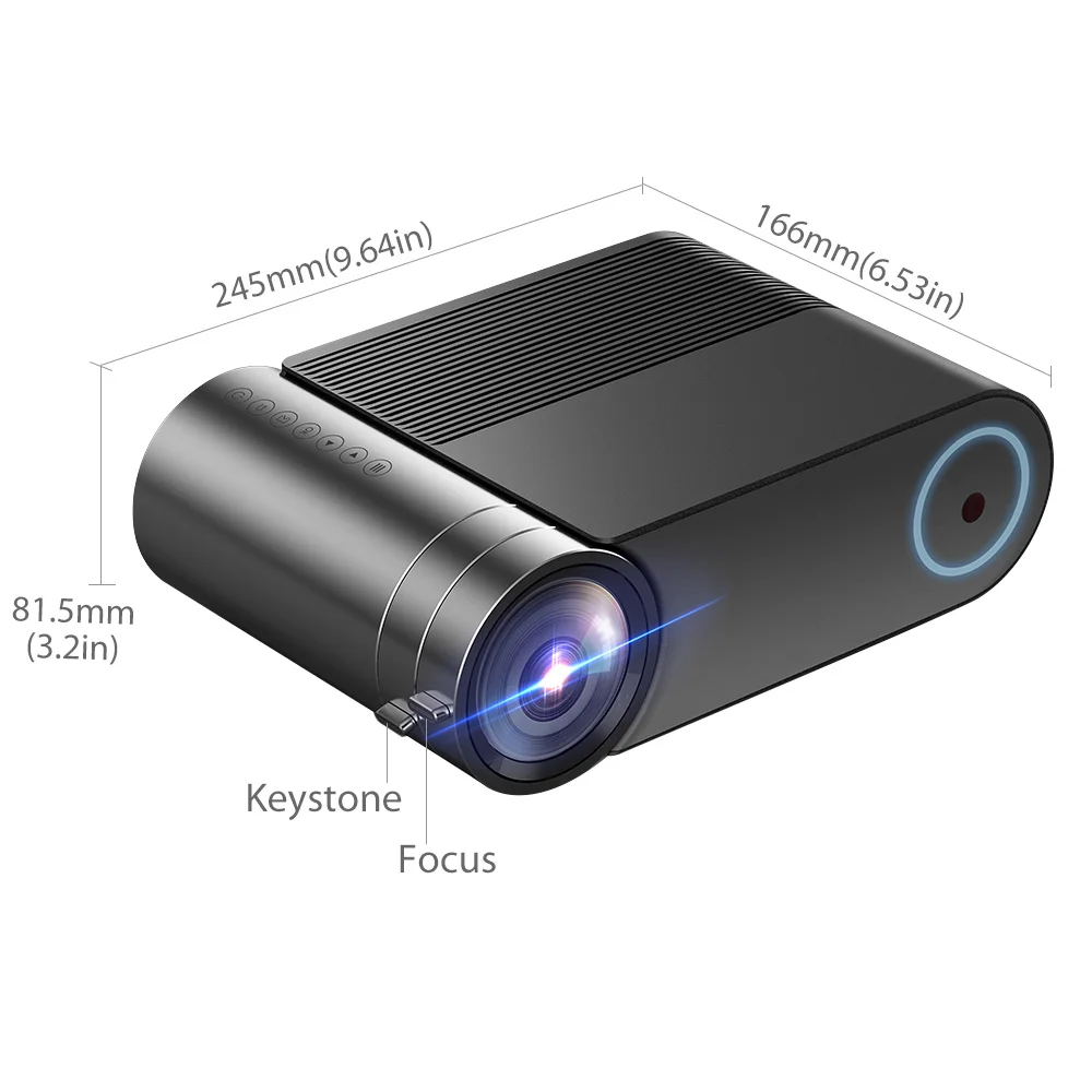 ALSTON YG420 обновленная версия hd светодиодный проектор домашний кинотеатр Родной