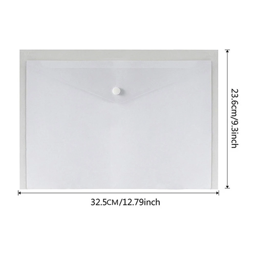 

15pcs/set Transparent Plastic A5/A4 Folders File Bag Document Hold Bags Folders Filing Paper Storage Office School Supplies