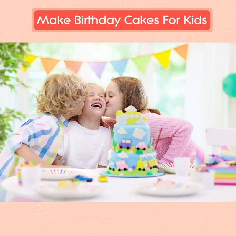 

8 Pieces Cake Scrapers Clear Acrylic Cake Icing Scraper Frosting Buttercream Large Tools for Cream Cakes Edge Decoration