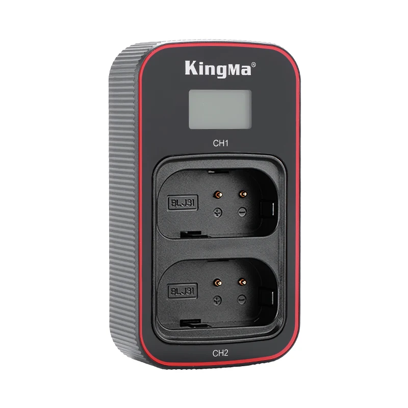 Duplo para Panasonic Carregador de Bateria Kingma Bateria Tipo-c Usb Carregador Lumix Dc-s1 Dc-s1r Dc-s1h Câmera Dmw Blj31gk Dmw-blj31 Lcd