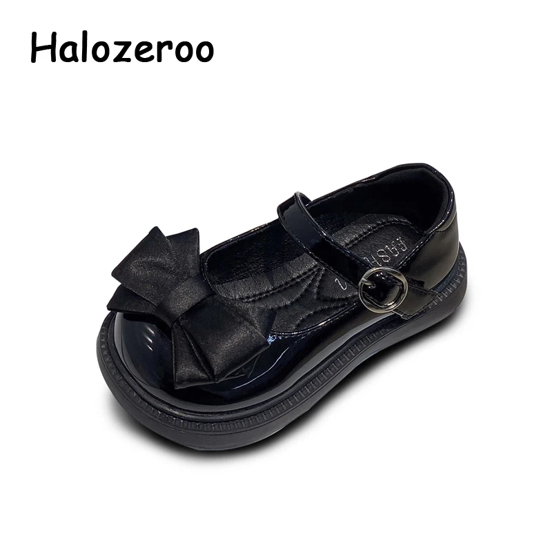 

New Spring Kids Princess Shoes Baby Girls Bow Shoes Children Brand Leather Shoes Black Fashion Shoes Party Shoes Dance Mary Jane