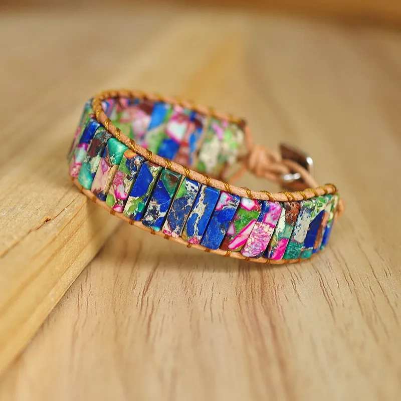 Женские и мужские ювелирные изделия ручной работы красочные бусины из