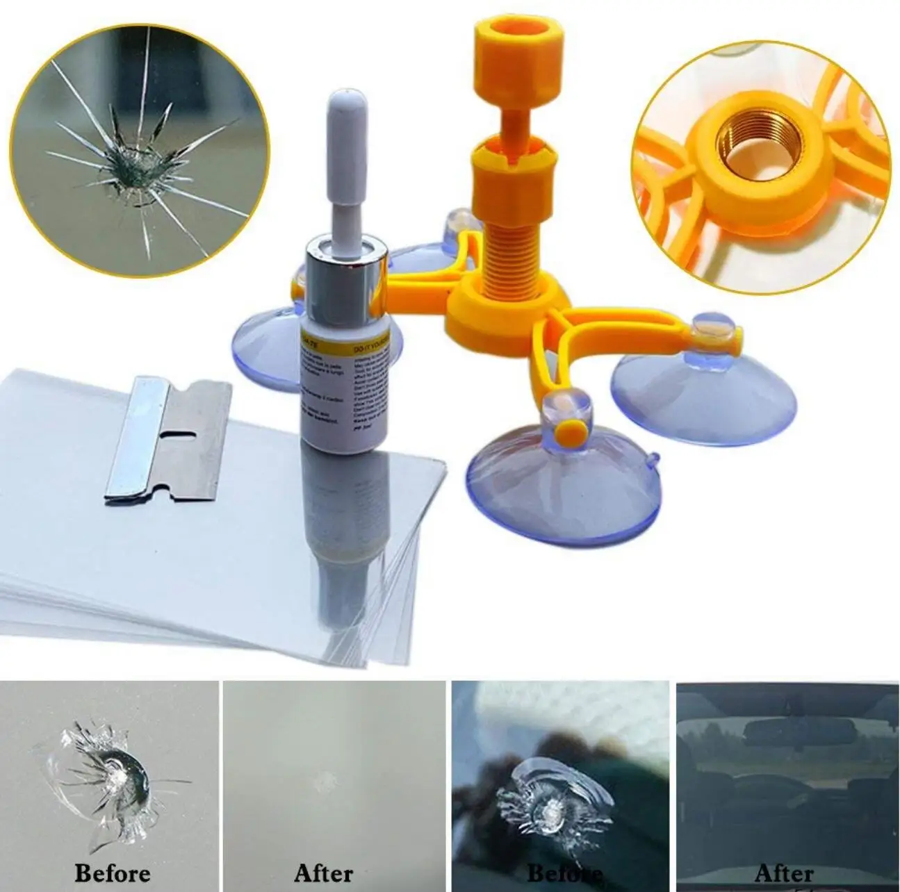 Ремонтный комплект для автомобиля окна стекло царапины трещина восстановление