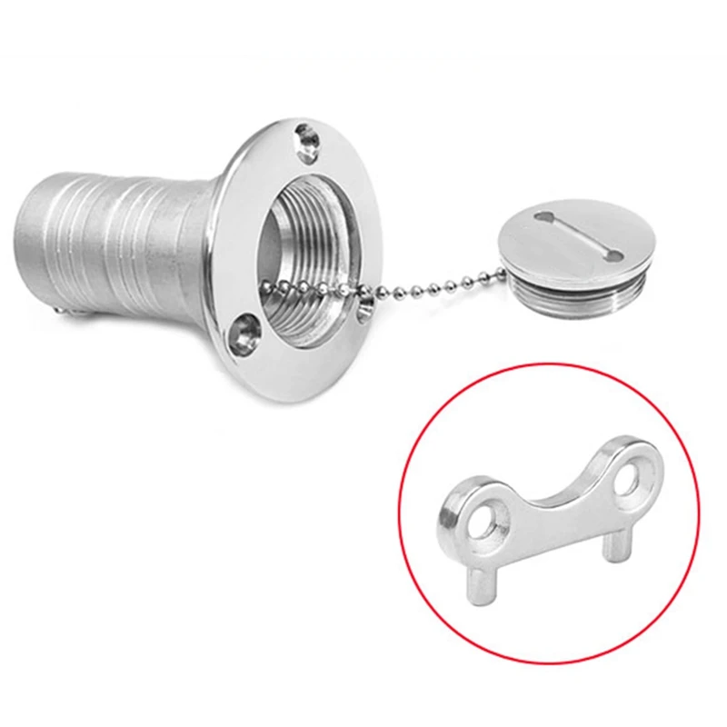

10Pcs Stainless Steel Fuel Gas Water Waste Tank Deck Fill Filler Spare Cap Key Replacement Plate Tool for Boat Marine