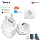 Умная розетка Tuya ZigBee 3,0, 16 А, беспроводное приложение, голосовое управление, розетка для монитора электроэнергии, работает с Alexa Google Home