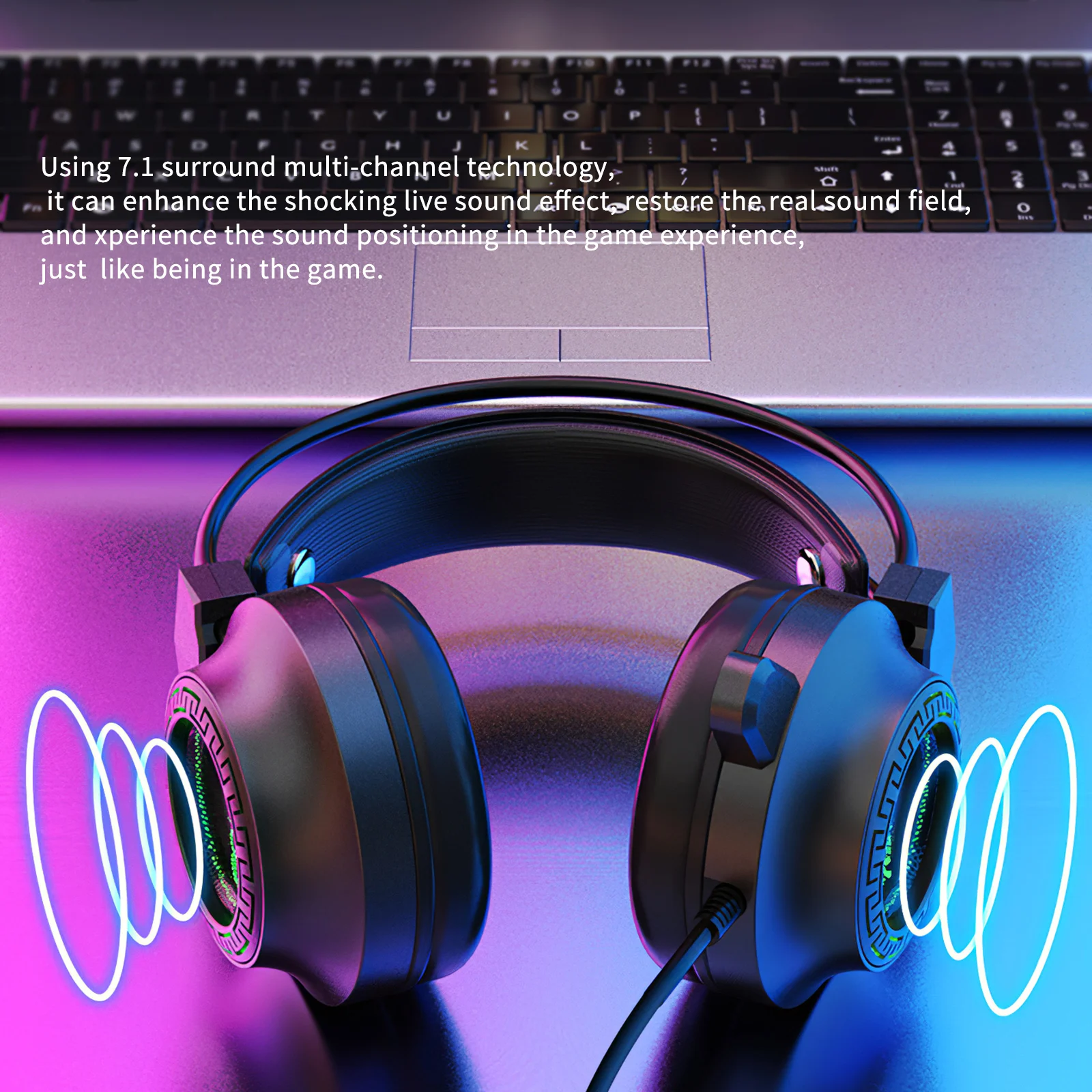 

7 автоматически меняется Цвет игровая стерео гарнитура Шум отменить Mic USB игровой стерео наушники С микрофоном светодиодный светильник