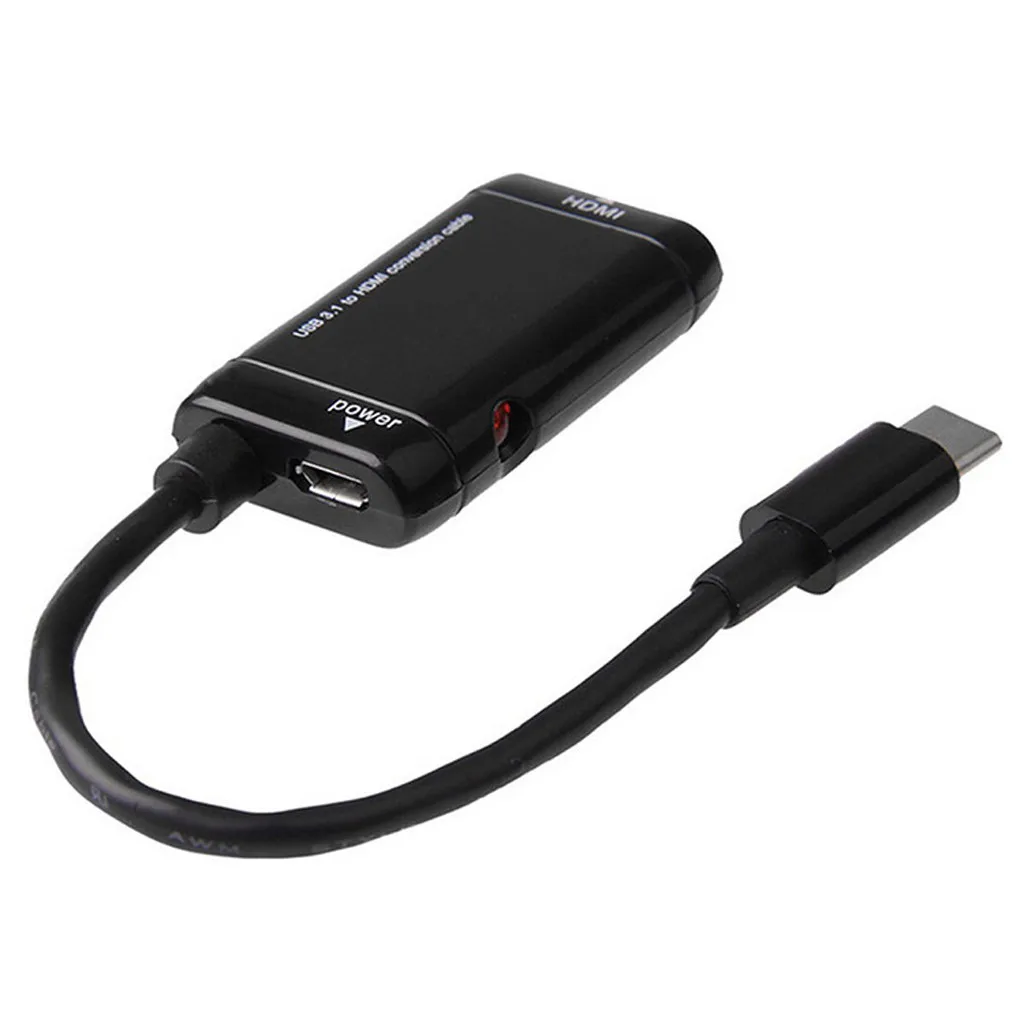 Разветвитель USB C HDMI с функцией порта питания конвертер 3 1 типа штекер гнездо для
