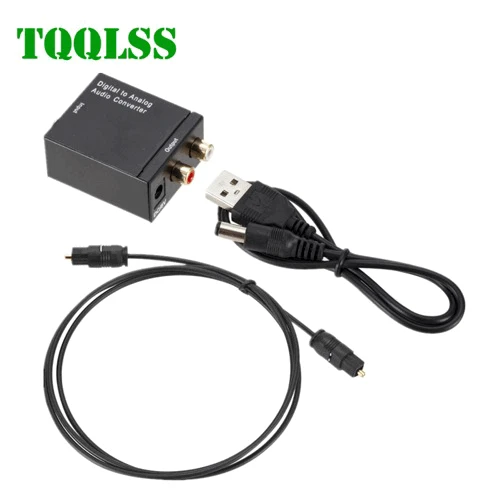 

DAC Digital to Analog Audio Converter Optical Fiber Toslink Coaxial Signal to RCA R/L Audio Decoder SPDIF ATV DAC Converter