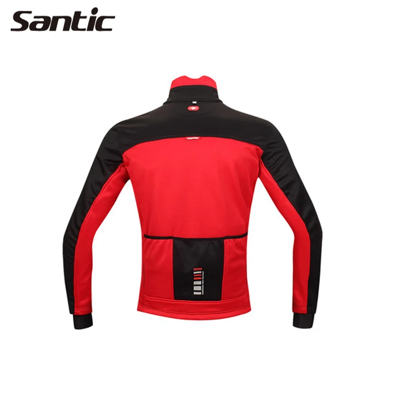 Santic Мужская Спортивная одежда для горного велосипеда ветрозащитная флисовая