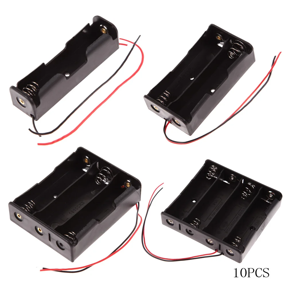 

ALLOYSEED 18650 Power Bank Case 1X 2X 4X 18650 Battery Holder Storage Box 1 2 4 Slot 18650 Rechargeable Batteries Container