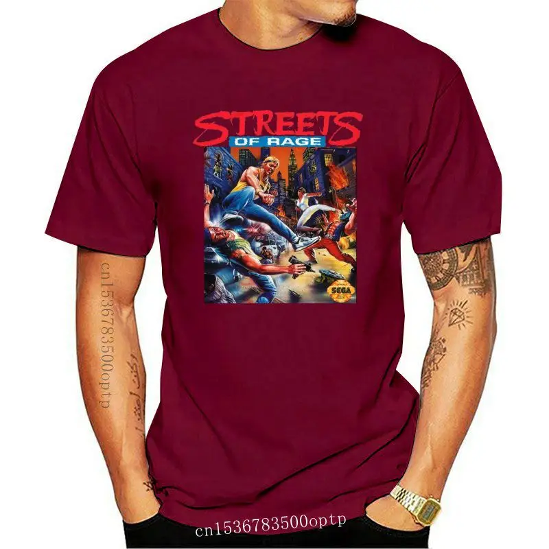 

New Streets Of Rage Vintage Game T Shirt Men Fashionable Classic O-neck 100% Cotton Big Size Homme Tee Shirt