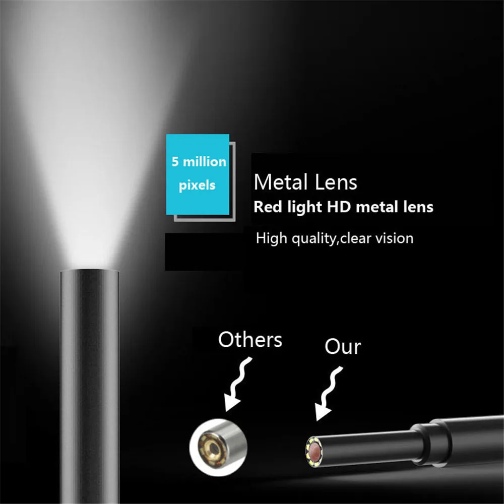 

Multifunctional 5.5 mm HD Visual Ear Camera Ear Cleaning Tool IP67 Waterproof Ear Spoon Ear Care In-ear Cleaning Endoscope