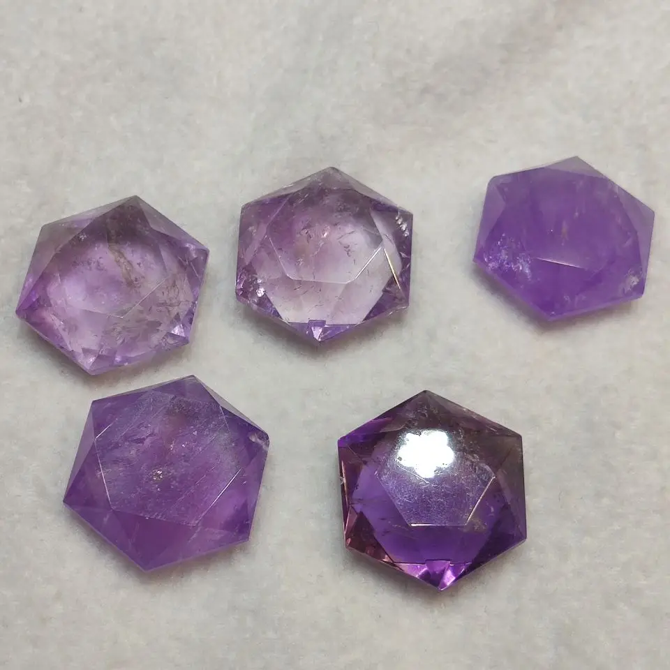 

1pcs Amethyst Star of David Metaphysical Healing Tool - Hexagon Design