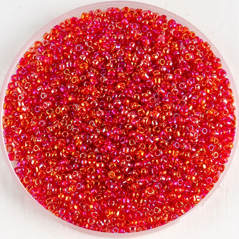 Оптовая продажа шт. 2 мм красные бусины из чешского стекла для изготовления