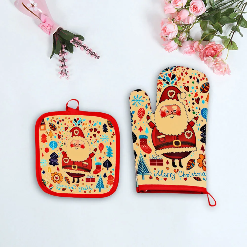 2 шт./компл. перчатки для горячей печи выпечки коврик микроволновой изоляционный