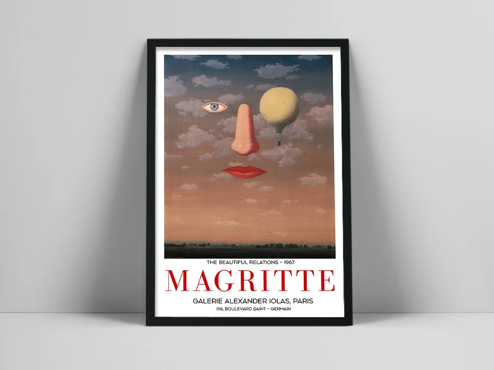 Картина на холсте Рене магритте сюрреализм классическое искусство Репродукция