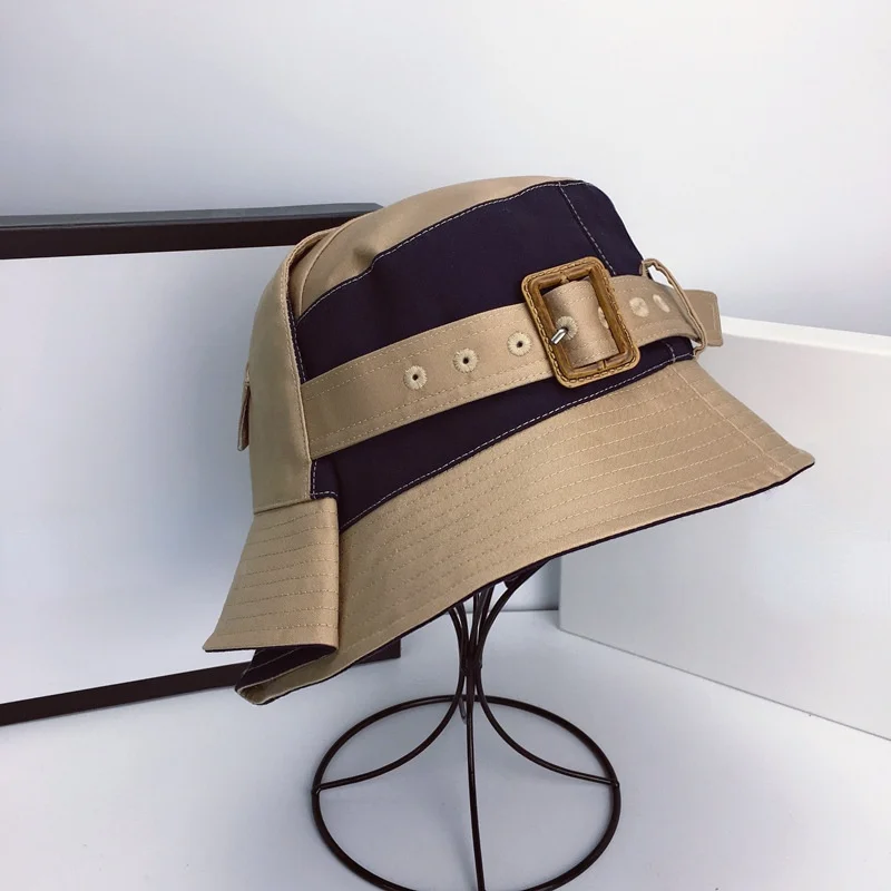 Sombrero de pescador para hombre y mujer, sombrero de pescador de Color sólido, diseño japonés, informal, a la moda