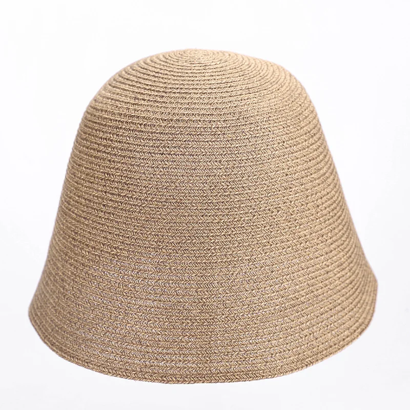 

Women's Foldable Washable Straw Hat Holiday Vacation Sunshade Breathable Dome Fisherman Basin Hat