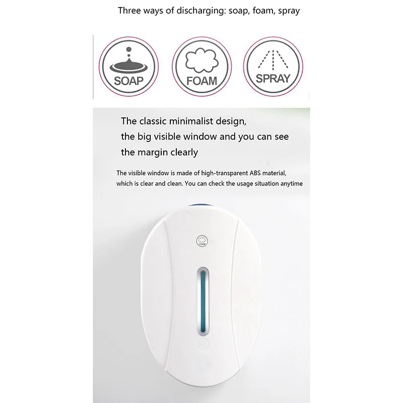 

Automatic Foam Soap Dispenser 300Ml Contactless Foaming Soap Dispenser & 550Ml Automatic Soap Dispenser