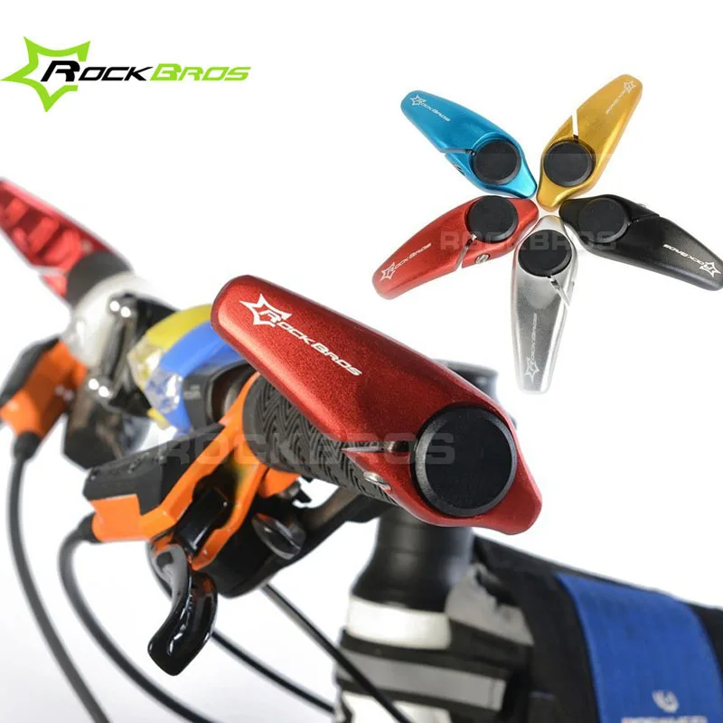 ROCKBROS MTB велосипедный руль Алюминиевый Сверхлегкий 5 цветов бар концы Открытый