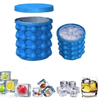 Silicone Ice Cube Maker Portable Bucket Wine Ice Cooler Beer Cabinet Space Saving Kitchen Tools Drinking Whiskey Freeze