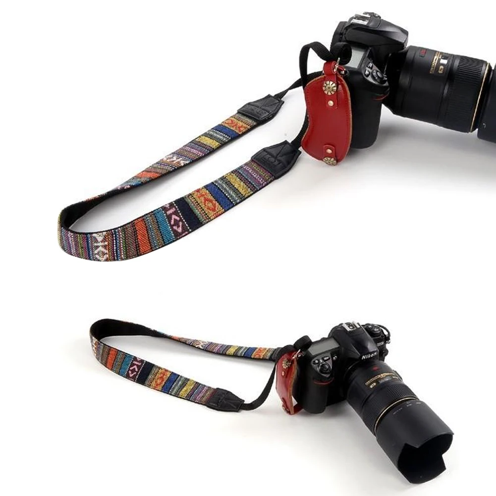 Замена переноски этнический стиль регулируемый для DSLR подарок изысканный мягкий