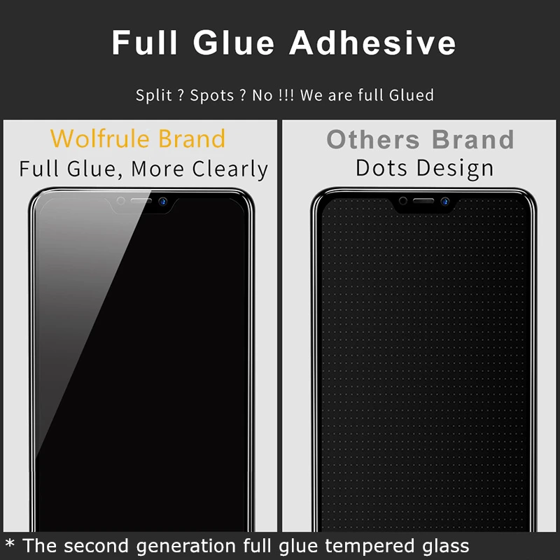 2pcs tempered glass for vivo u3x glass full cover glue screen protector for vivo u3x phone glass for vivo u10 u3x u10 color film free global shipping